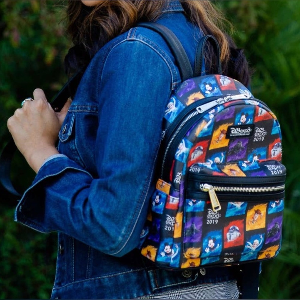 Rare Loungefly Disney Park D23 2019 Expo Backpack NWT